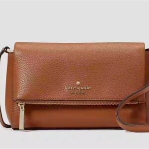 NWT Kate Spade Leila Mini Crossbody Bag in Warm Gingerbread